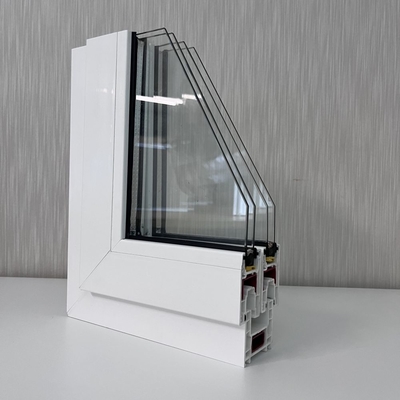 GKBM 62 Sereis UPVC स्लाइडिंग विंडो एक्सट्रूज़न प्रोफाइल संरचनात्मक घटक